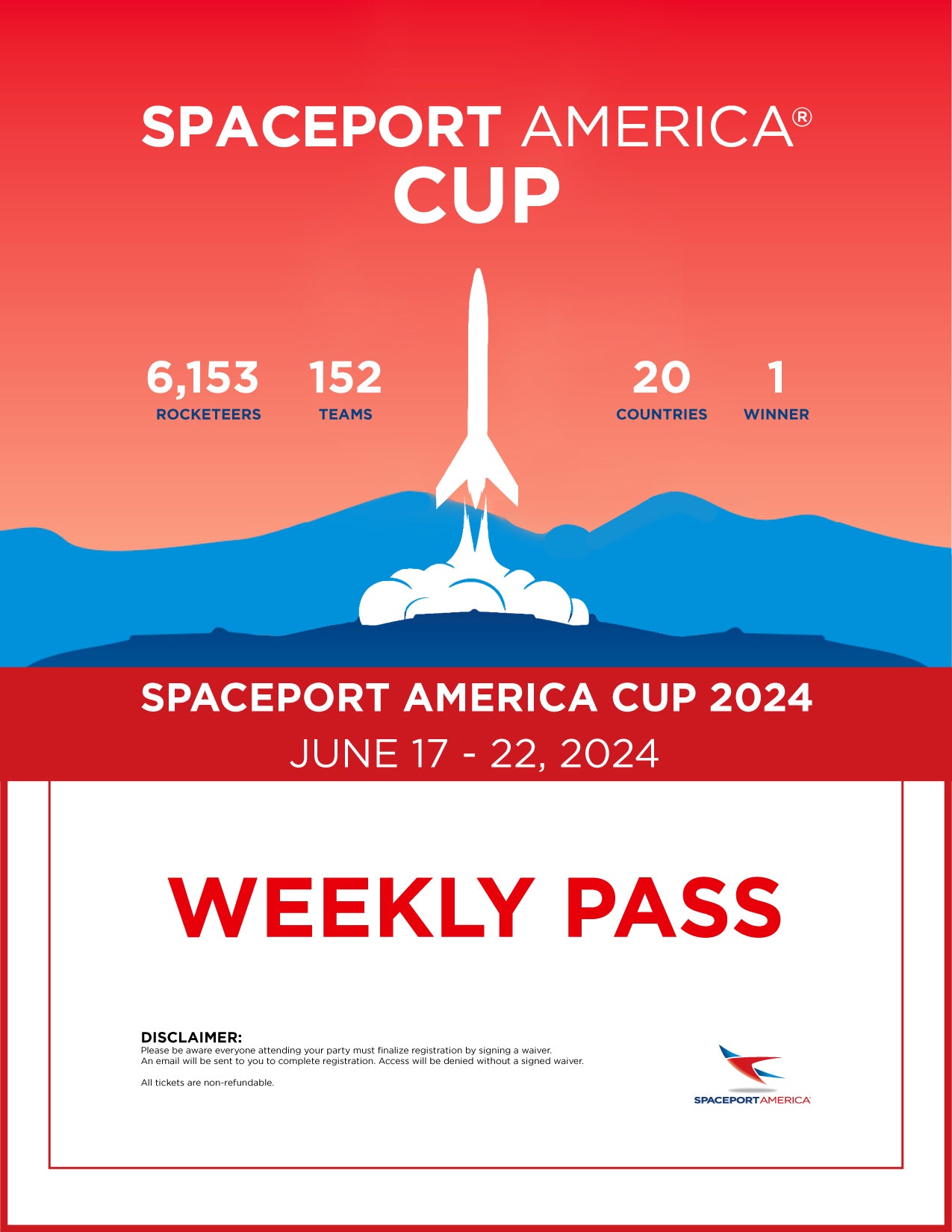 Weekly Pass Spaceport America Cup 2024