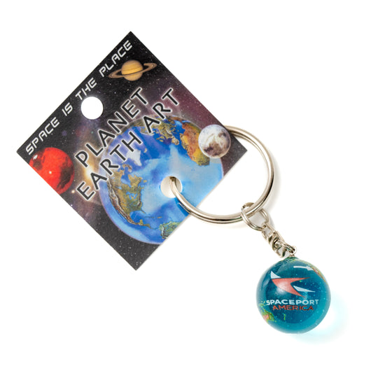 Spaceport America Planet Earth Keychain