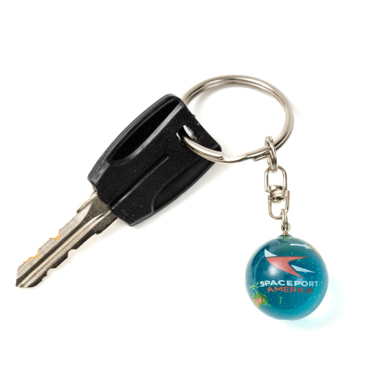 Spaceport America Planet Earth Keychain